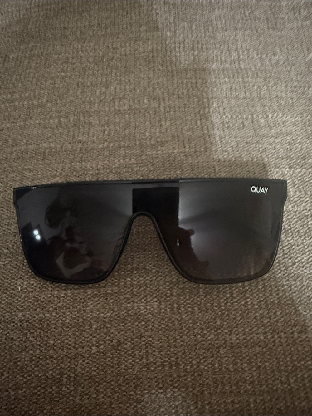 Quay Australia Nightfall Shield Sunglasses in Black